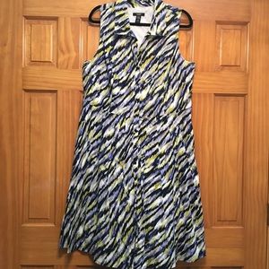 Alfani Woman Cotton Sleeveless Shirtdress